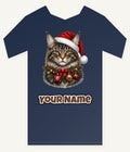 Maine Coon with Baubles Personalised Kids Tee and Baby Bodysuit