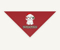 Maltese Christmas Personalised Christmas Pet Bandana, Cat or Dog