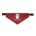 Maltese personalised Christmas pet bandana collar with buckle