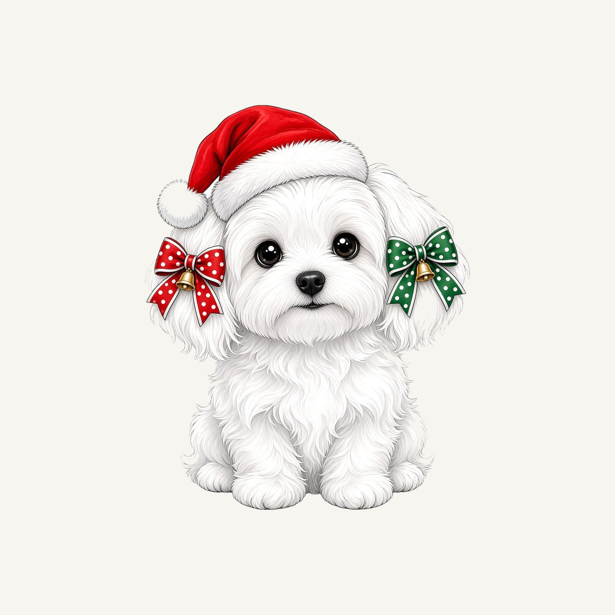 Maltese Christmas Personalised Santa Sack