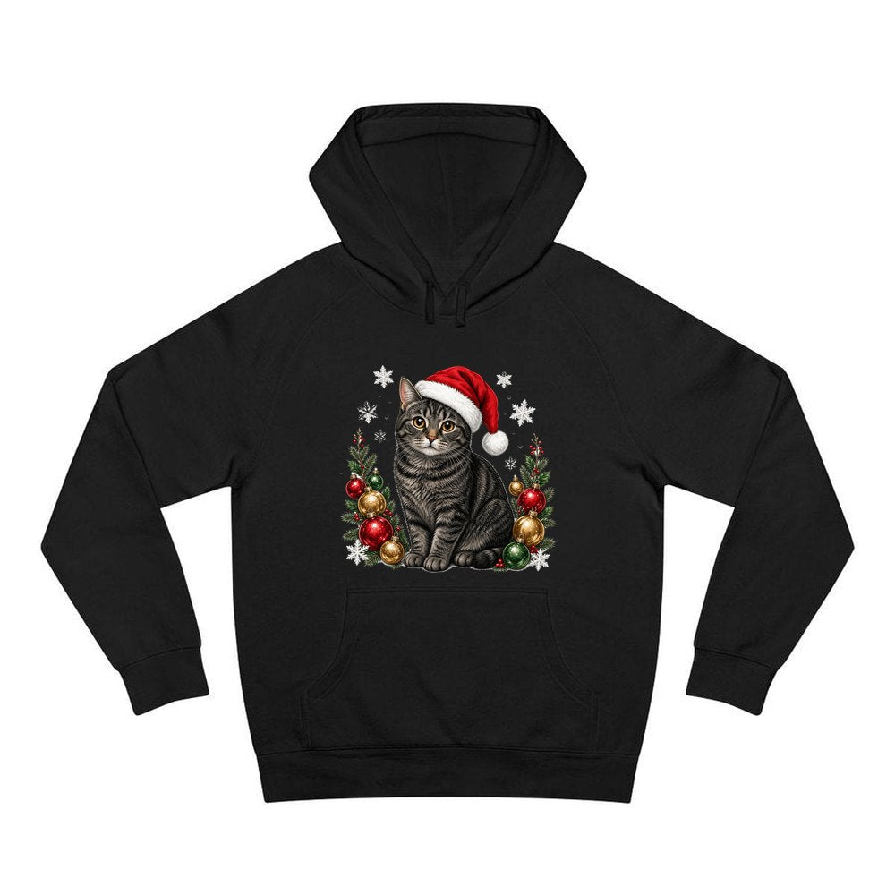 Manx personalised Christmas hoodie in black
