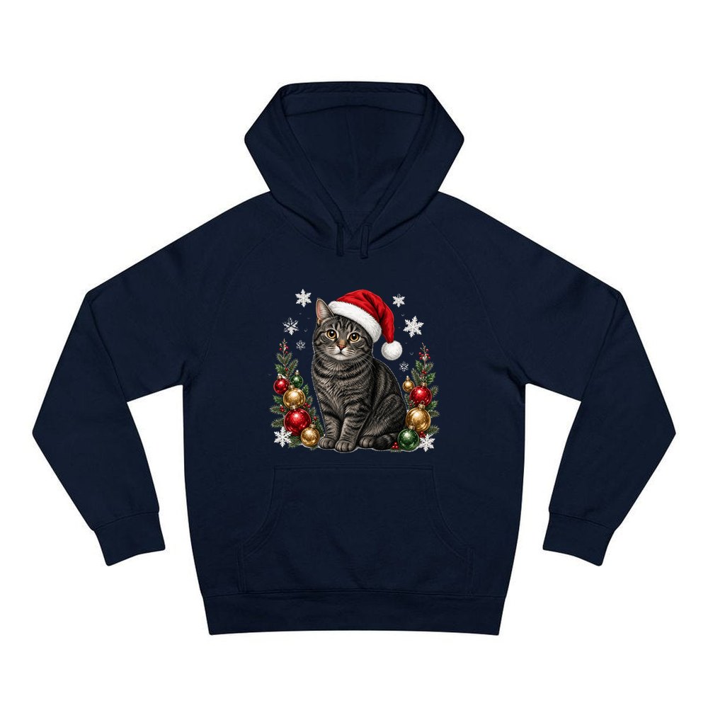 Manx personalised Christmas hoodie in navy