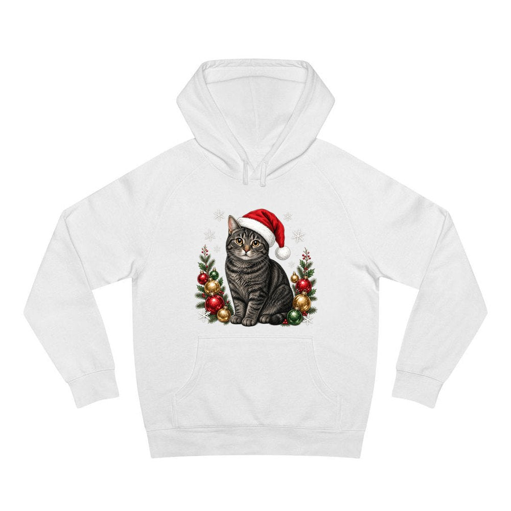 Manx personalised Christmas hoodie in white
