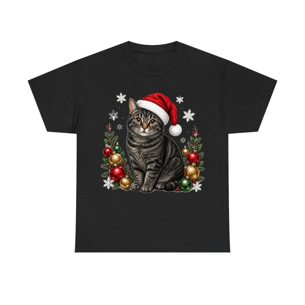 Manx personalised Christmas T-shirt in black