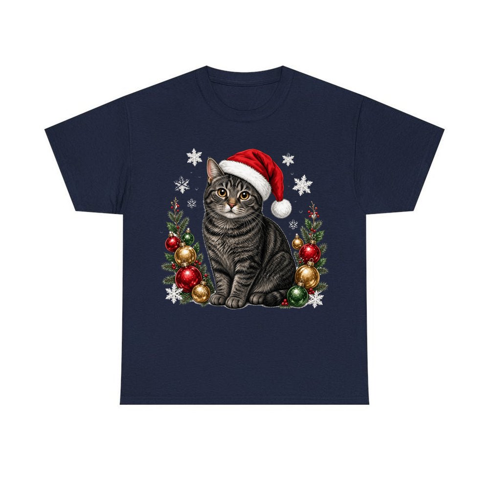 Manx personalised Christmas T-shirt in navy