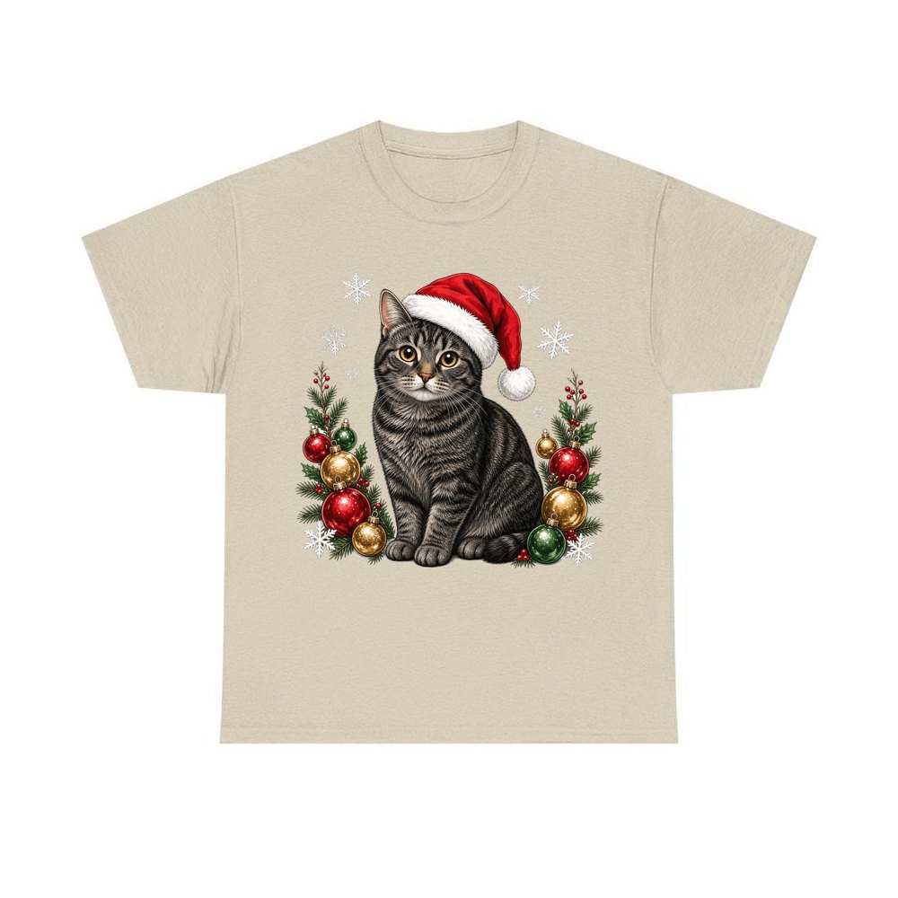 Manx personalised Christmas T-shirt in sand
