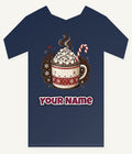 Marshmallow Hot Chocolate Mug Personalised Kids and Baby Christmas Tee