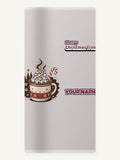 Marshmallow Hot Chocolate Mug Personalised Beach Towel