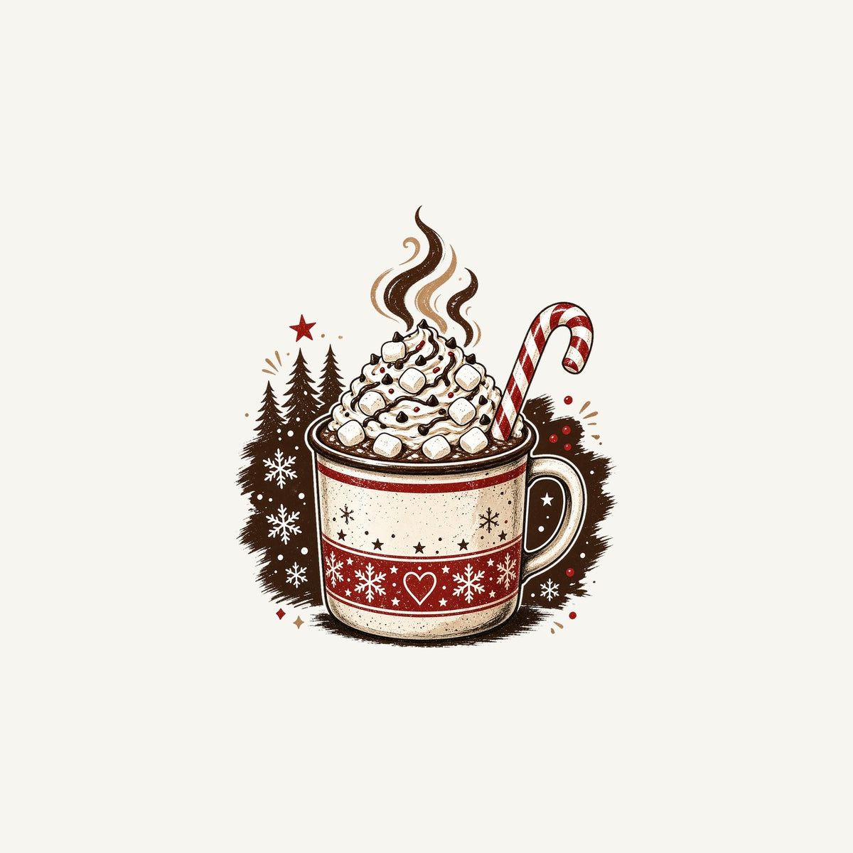 Marshmallow Hot Chocolate Mug Personalised Christmas Mug