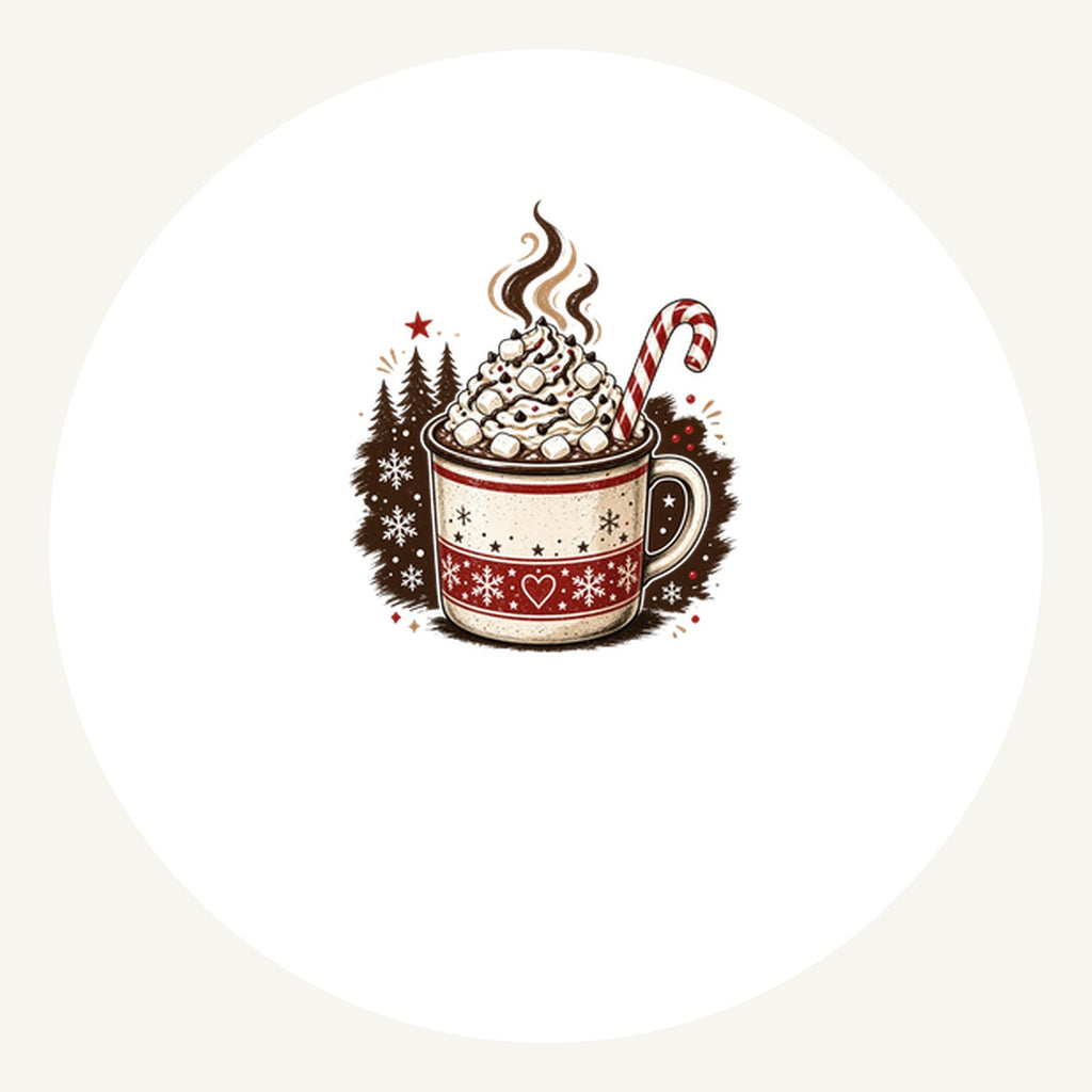 Marshmallow Hot Chocolate Mug Personalised Pewter Christmas Ornament