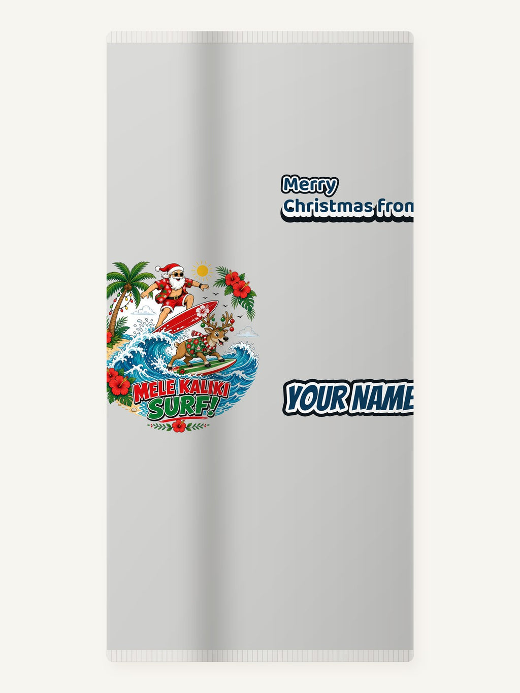 Mele Kaliki Surf Personalised Beach Towel