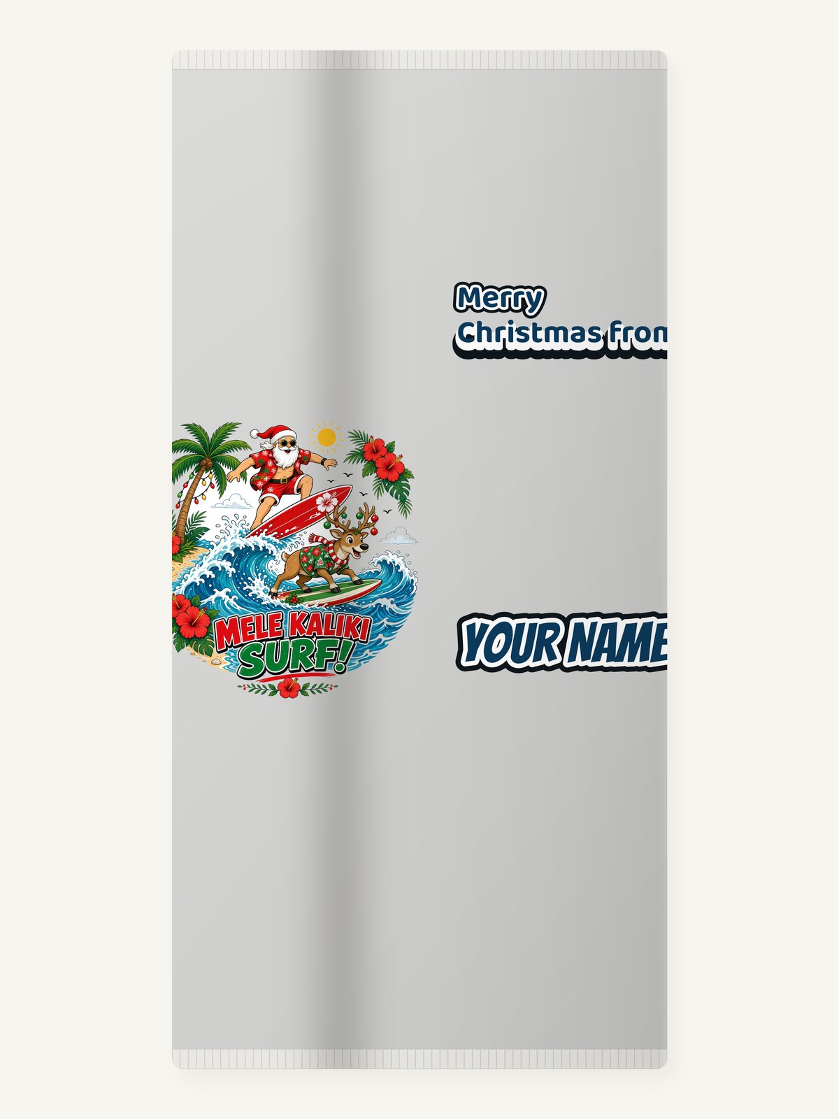 Mele Kaliki Surf Personalised Beach Towel