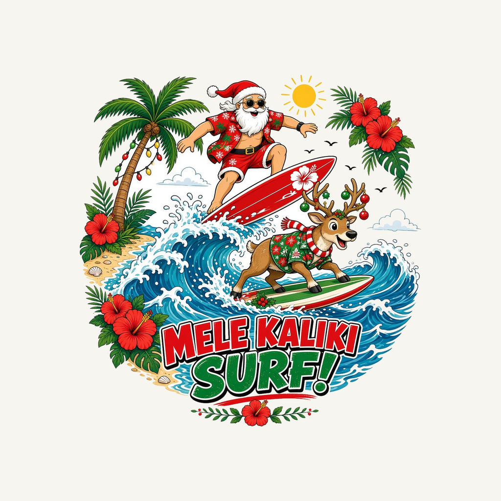 Mele Kaliki Surf Personalised Santa Sack