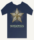Mercury Glass Star Personalised Kids Tee and Baby Bodysuit