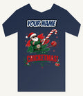 Merry Cricketmas Santa Personalised Kids and Baby Christmas Tee