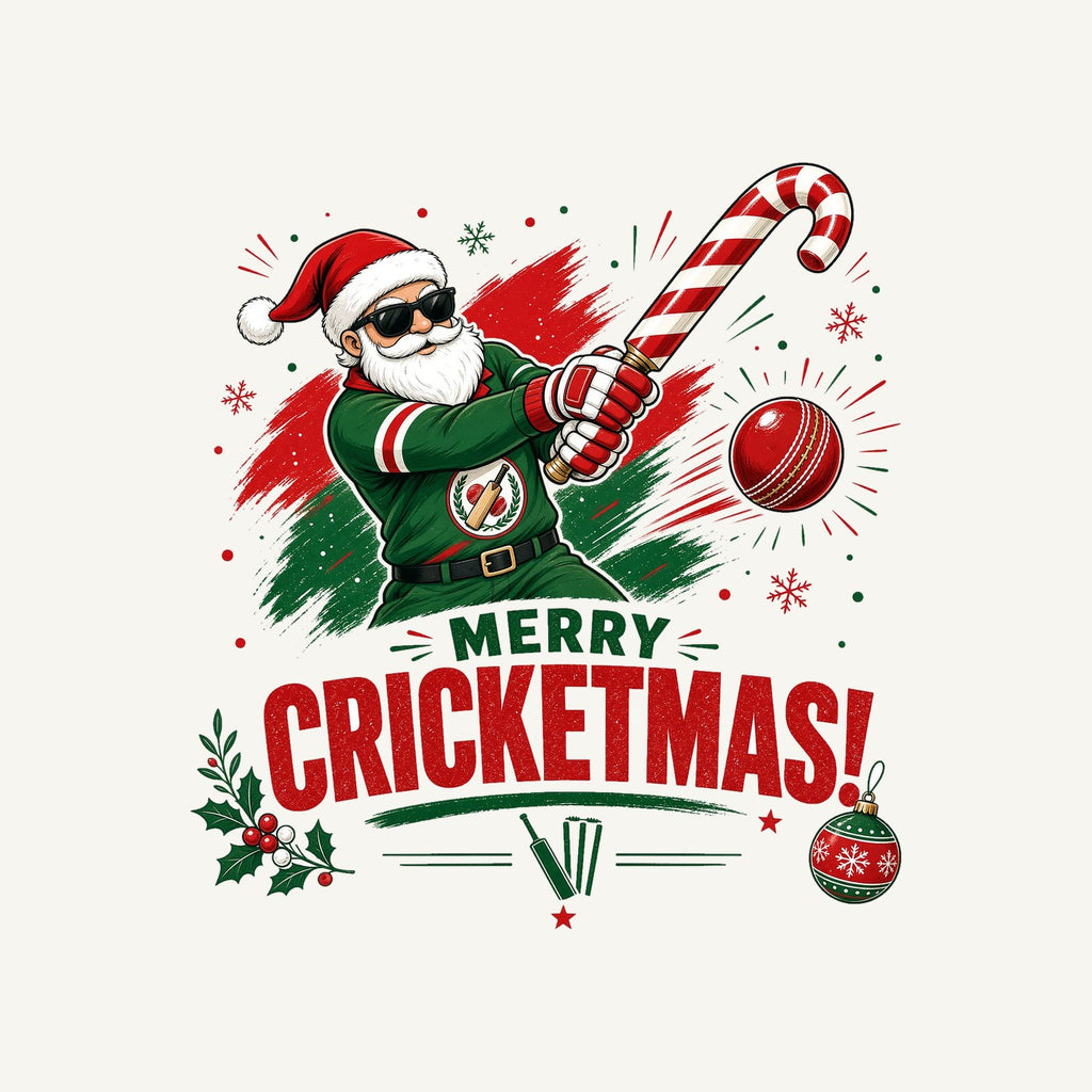 Merry Cricketmas Santa Personalised Santa Sack
