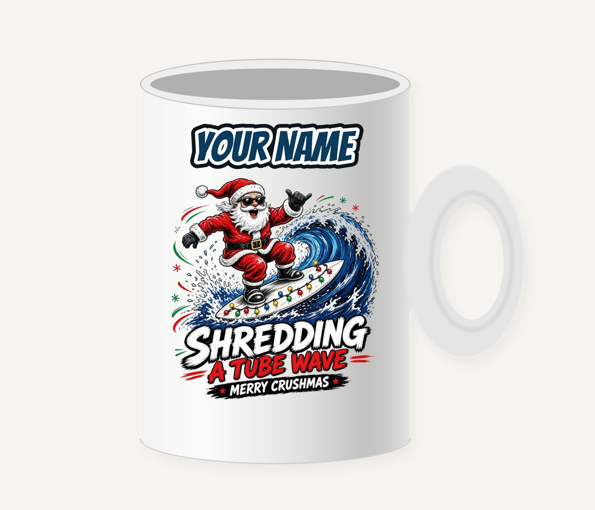 Merry Crushmas Personalised Christmas Mug
