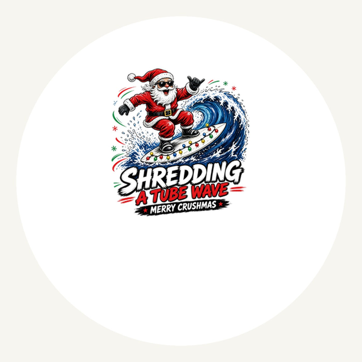 Merry Crushmas Personalised Pewter Christmas Ornament
