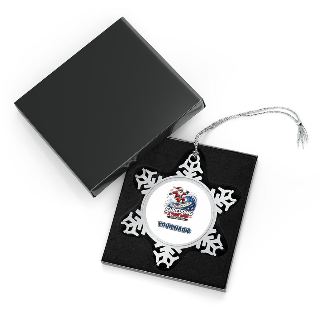 Merry Crushmas Personalised Pewter Christmas Ornament