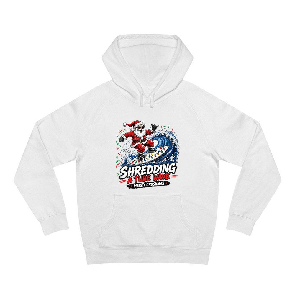 Merry Crushmas personalised Christmas hoodie in white