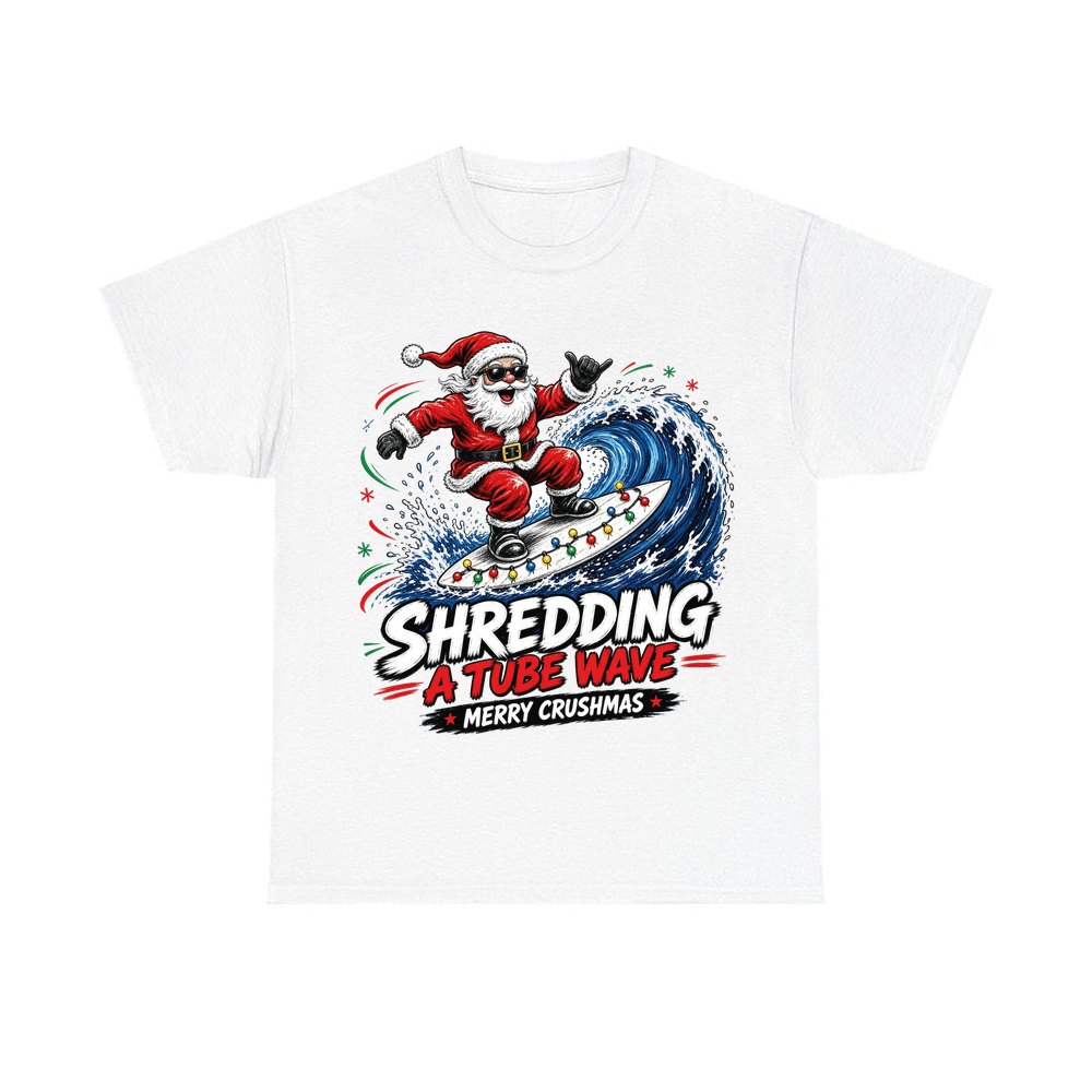 Merry Crushmas personalised Christmas T-shirt in white
