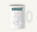 Merry Little Snowman Heart Personalised Christmas Mug