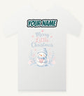 Merry Little Snowman Heart Personalised Christmas T-Shirt and Hoodie