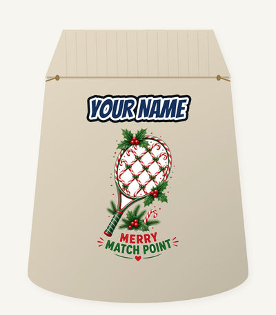 Merry Match Point Racquet Personalised Santa Sack