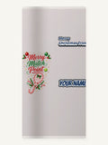 Merry Match Point Tennis Personalised Beach Towel
