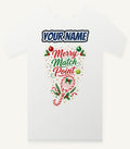 Merry Match Point Tennis Personalised Christmas T-Shirt and Hoodie