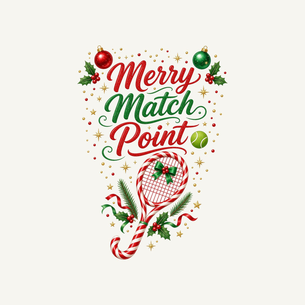 Merry Match Point Tennis Personalised Santa Sack