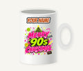 Merry Nineties Neon Christmas Personalised Christmas Mug