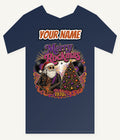 Merry Rockmas Guitar Santa Personalised Kids and Baby Christmas Tee