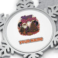 Merry Rockmas Guitar Santa Personalised Pewter Christmas Ornament