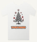 Midcentury Chrome Christmas Tree Personalised Christmas T-Shirt and Hoodie