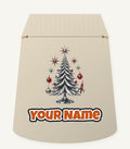 Midcentury Chrome Christmas Tree Personalised Santa Sack