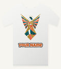 Midcentury Geometric Christmas Angel Personalised Christmas T-Shirt and Hoodie