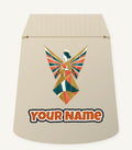 Midcentury Geometric Christmas Angel Personalised Santa Sack