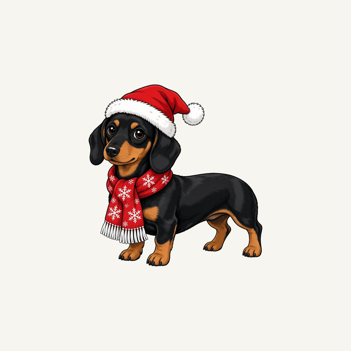 Miniature Dachshund Christmas Personalised Christmas Mug