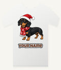 Miniature Dachshund Christmas Personalised Christmas T-Shirt and Hoodie
