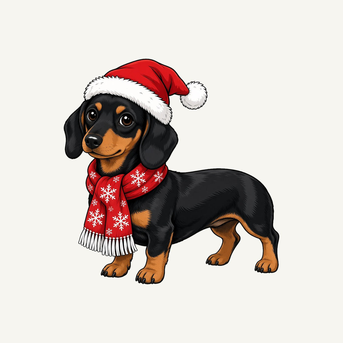 Miniature Dachshund Christmas Personalised Santa Sack