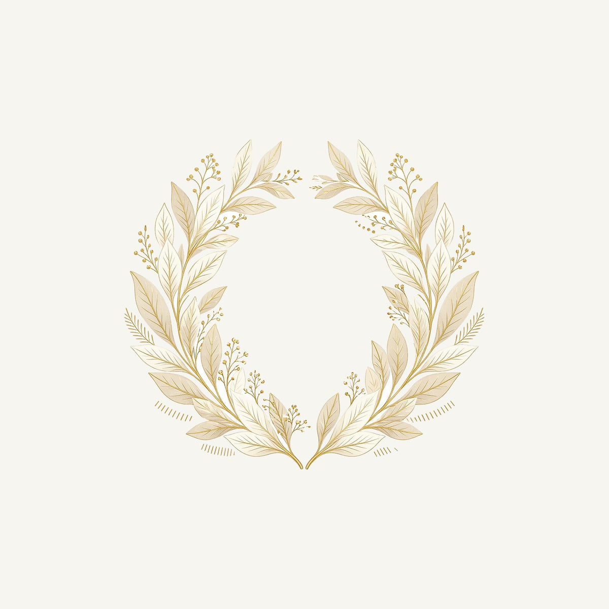 Minimal Gold Leaf Wreath Personalised Christmas T-Shirt and Hoodie