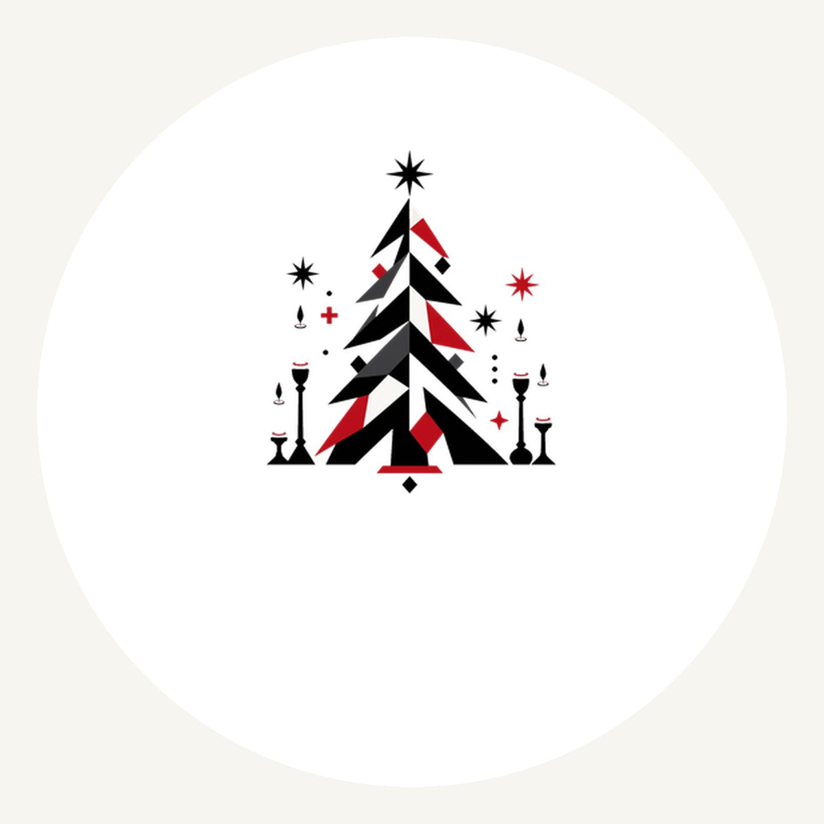 Minimalist Scandi Christmas Tree Personalised Pewter Christmas Ornament