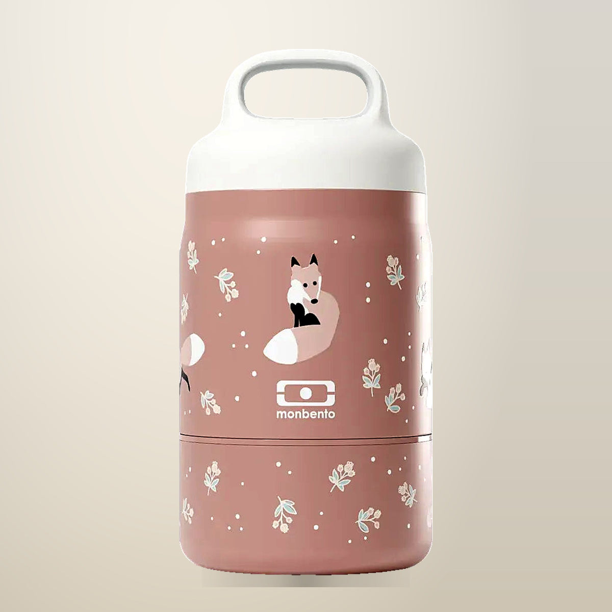 Monbento Handy Kids Insulated Lunch Box, 500 ml, on a plain cream background