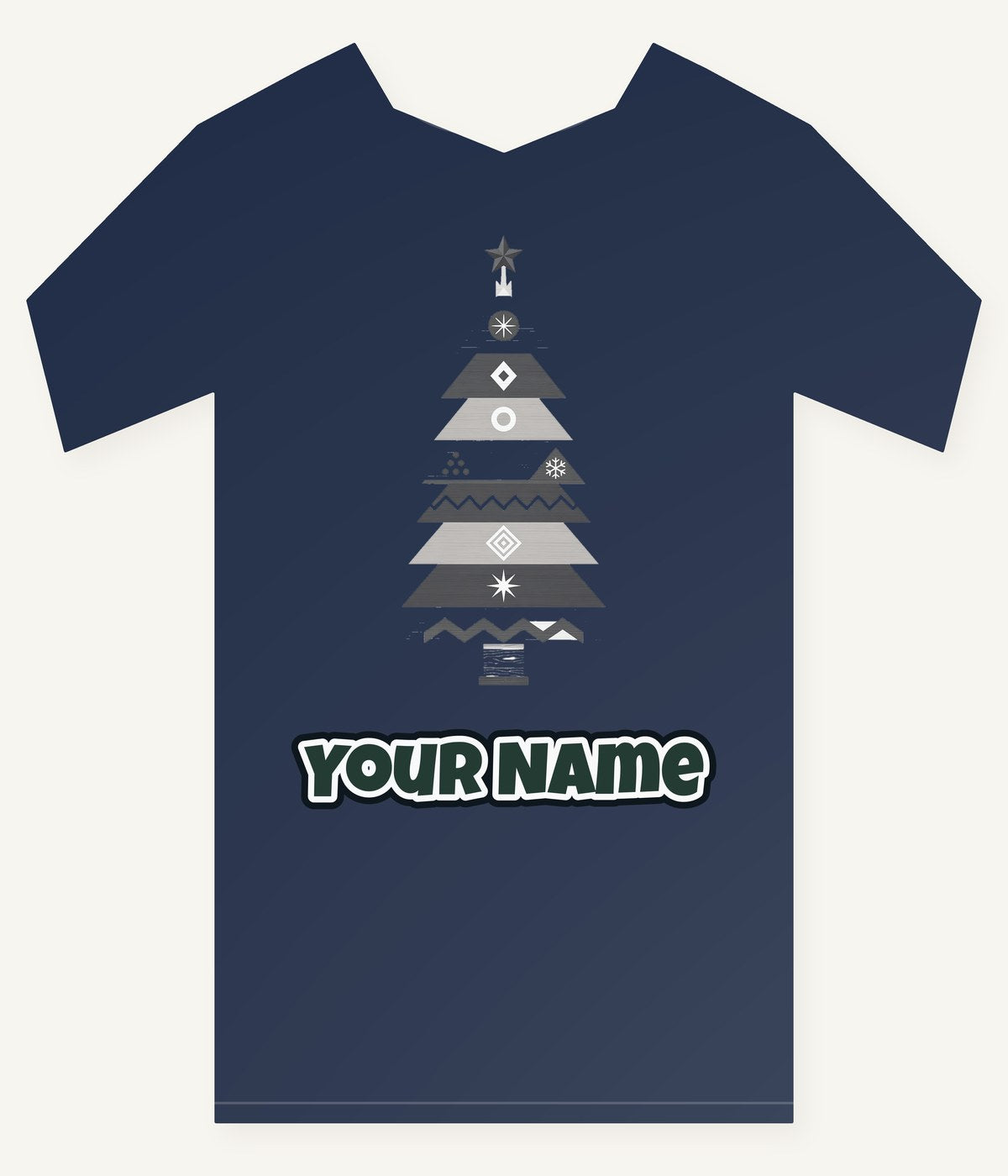 Monochrome Scandi Tree Personalised Kids Tee and Baby Bodysuit