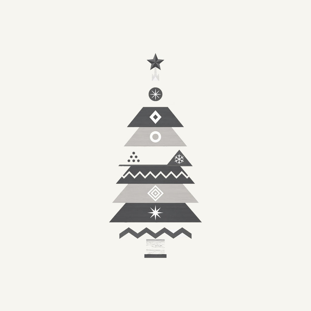 Monochrome Scandi Tree Personalised Kids Tee and Baby Bodysuit