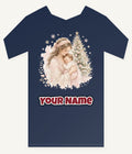 Mother and Baby Christmas Personalised Kids and Baby Christmas Tee