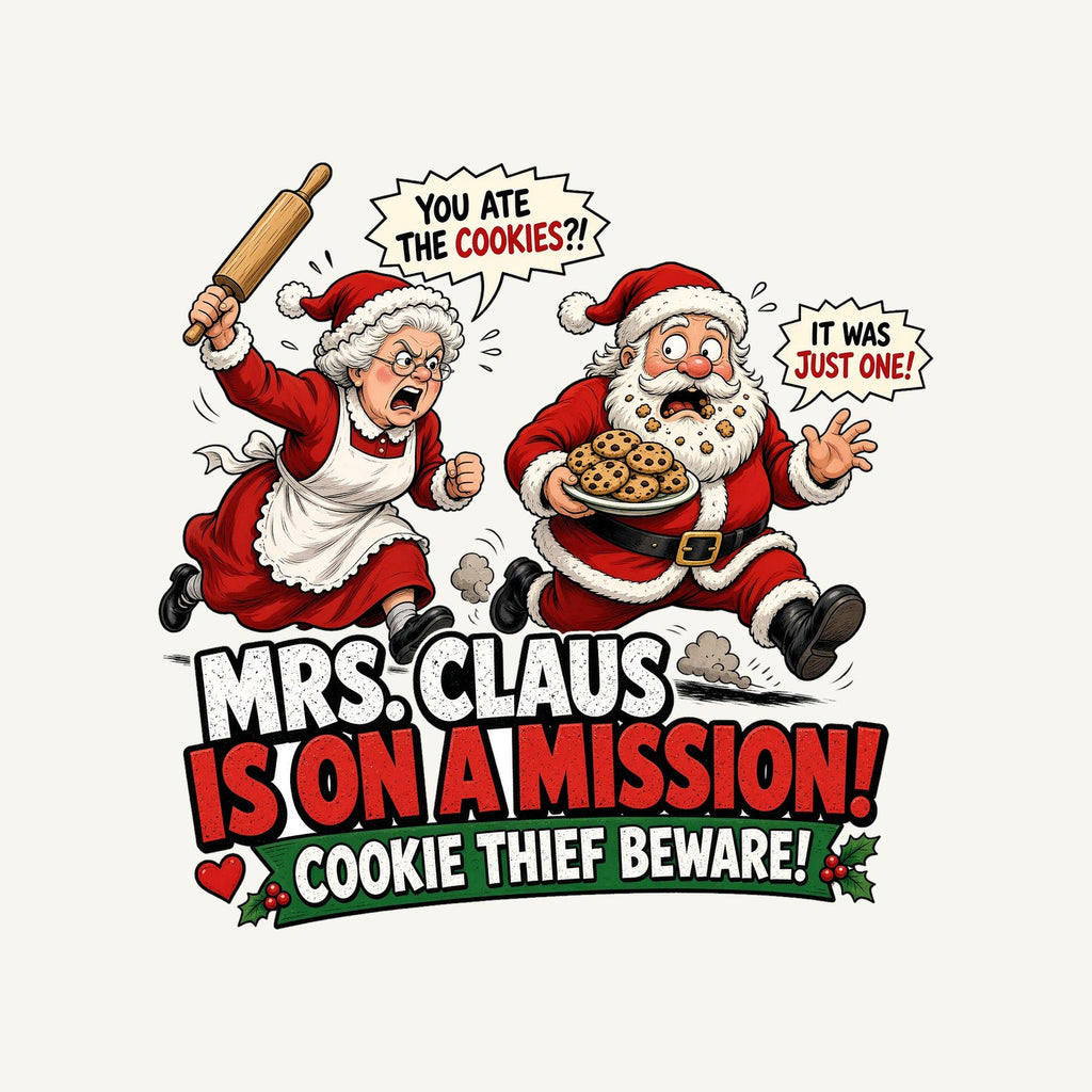 Mrs Claus Is On A Mission Personalised Santa Sack