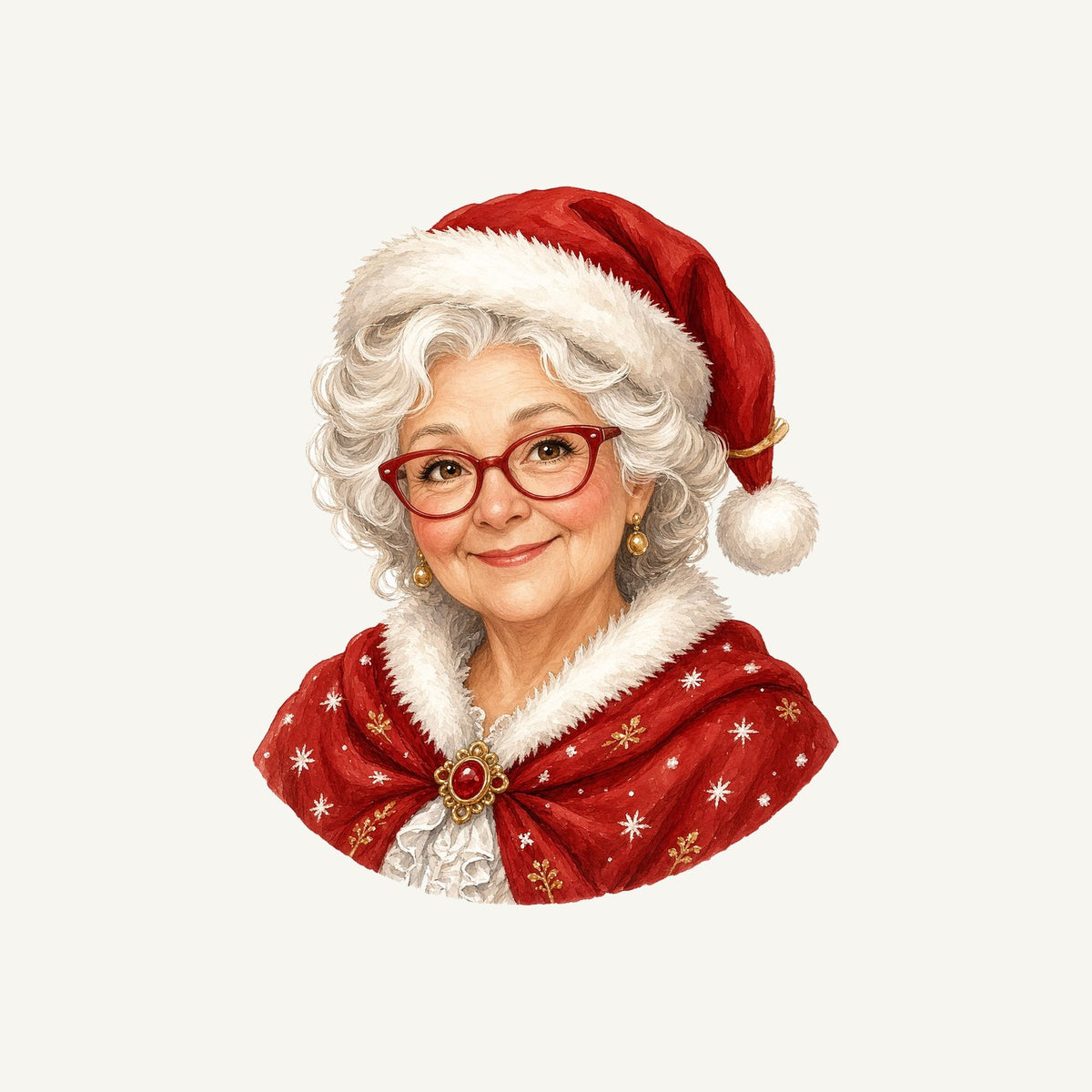 Mrs Claus Portrait Personalised Santa Sack