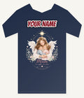 Mum And Her Angels Personalised Kids and Baby Christmas Tee